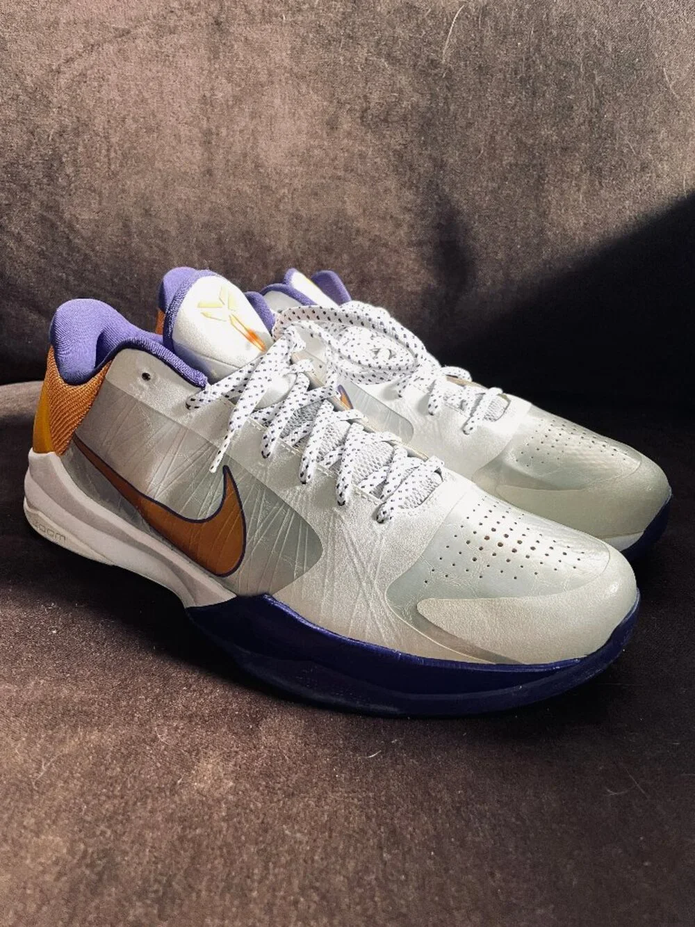 Nike Air Zoom Kobe 6 VI Lakers Away Near Deadstock Mens 13 US 47.5 EUR white